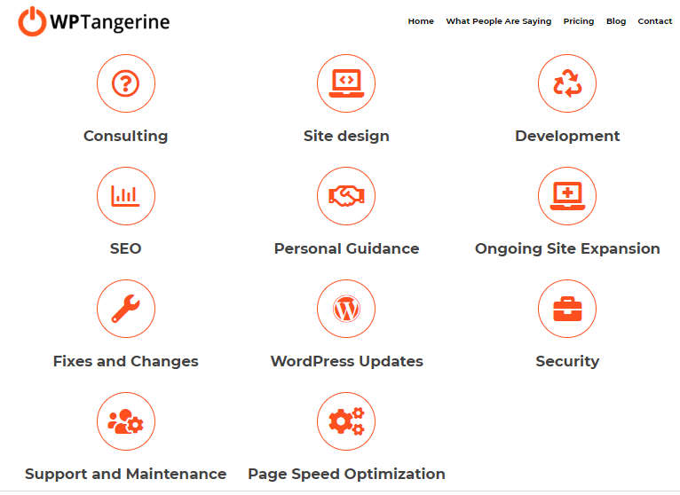 WP Tangerine Offered WordPress Development Services